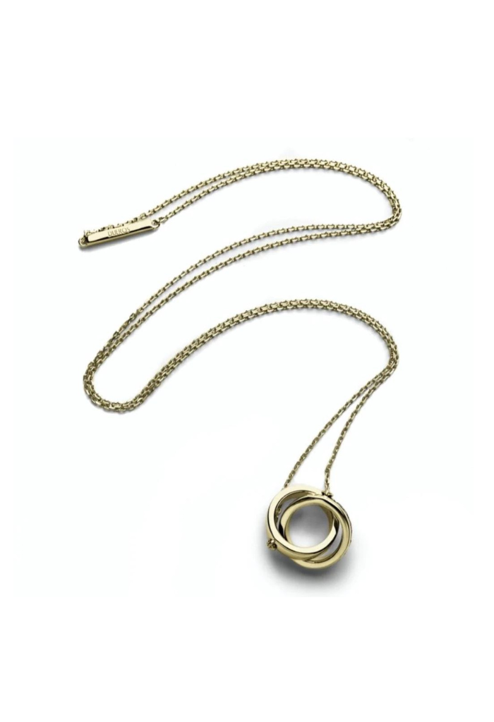 Double ring chain necklace hotsell