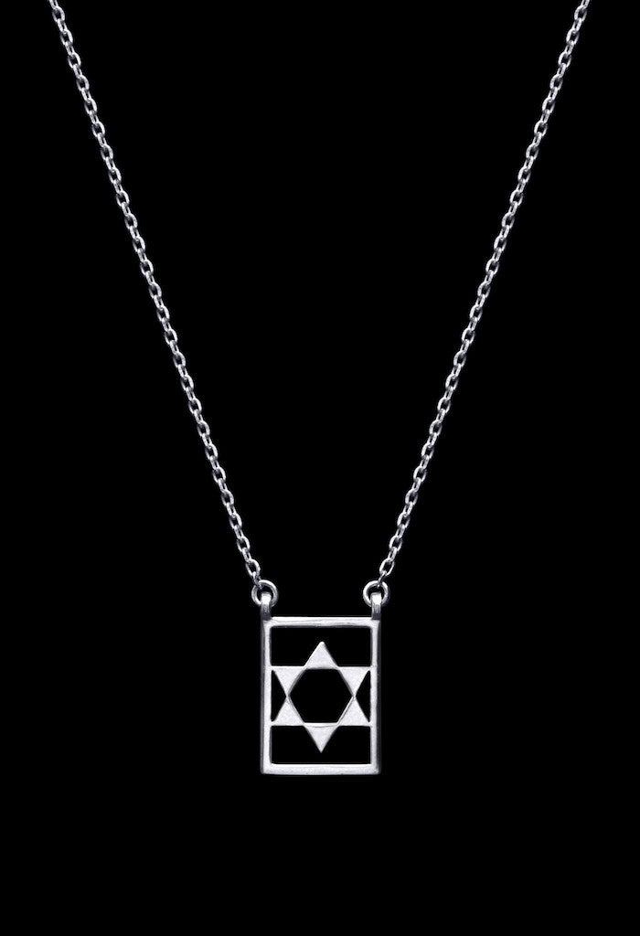 Design Star Of David Double Pendant Guardian Scapular Silver Necklace 925 Sterling Jewelry Present From Barcelona Protecting Talisman Escapulario Gay For Man Unisex 2