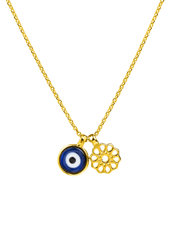 Blue eye 2025 necklace gold